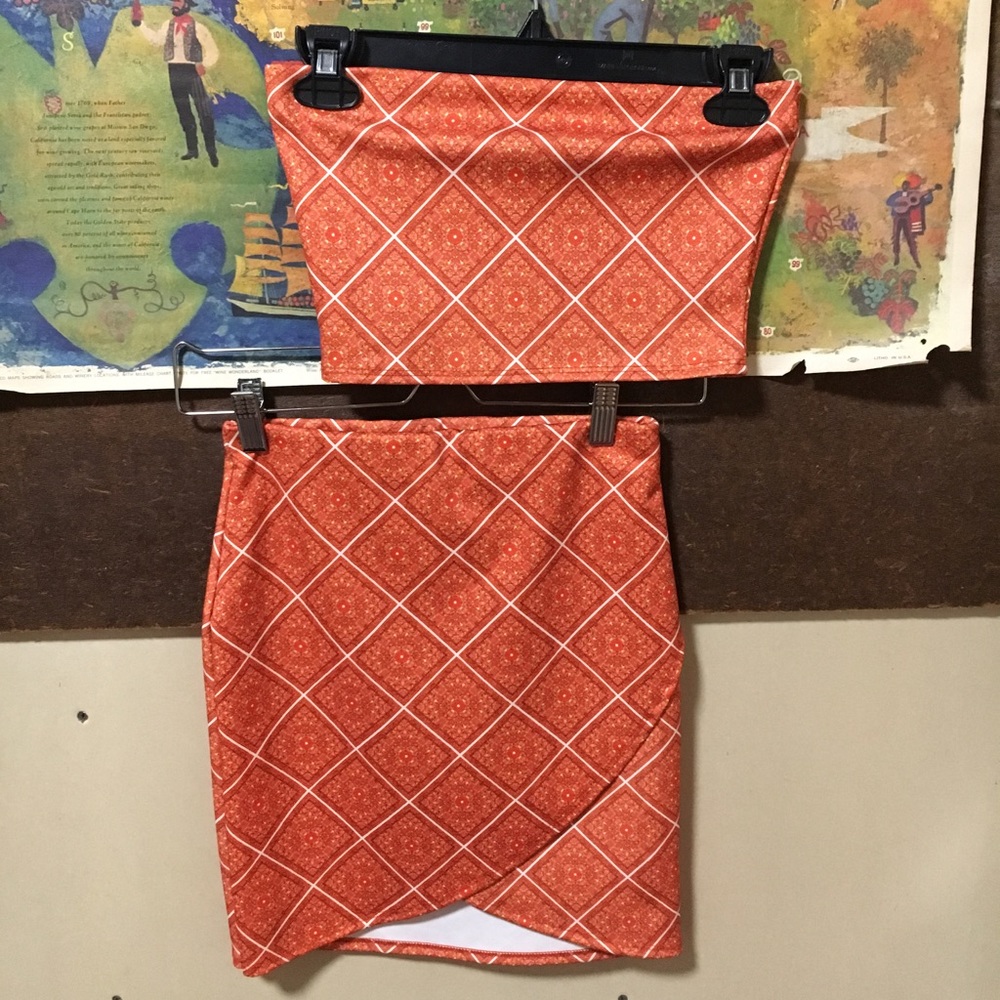 Missguided Crop Top Set